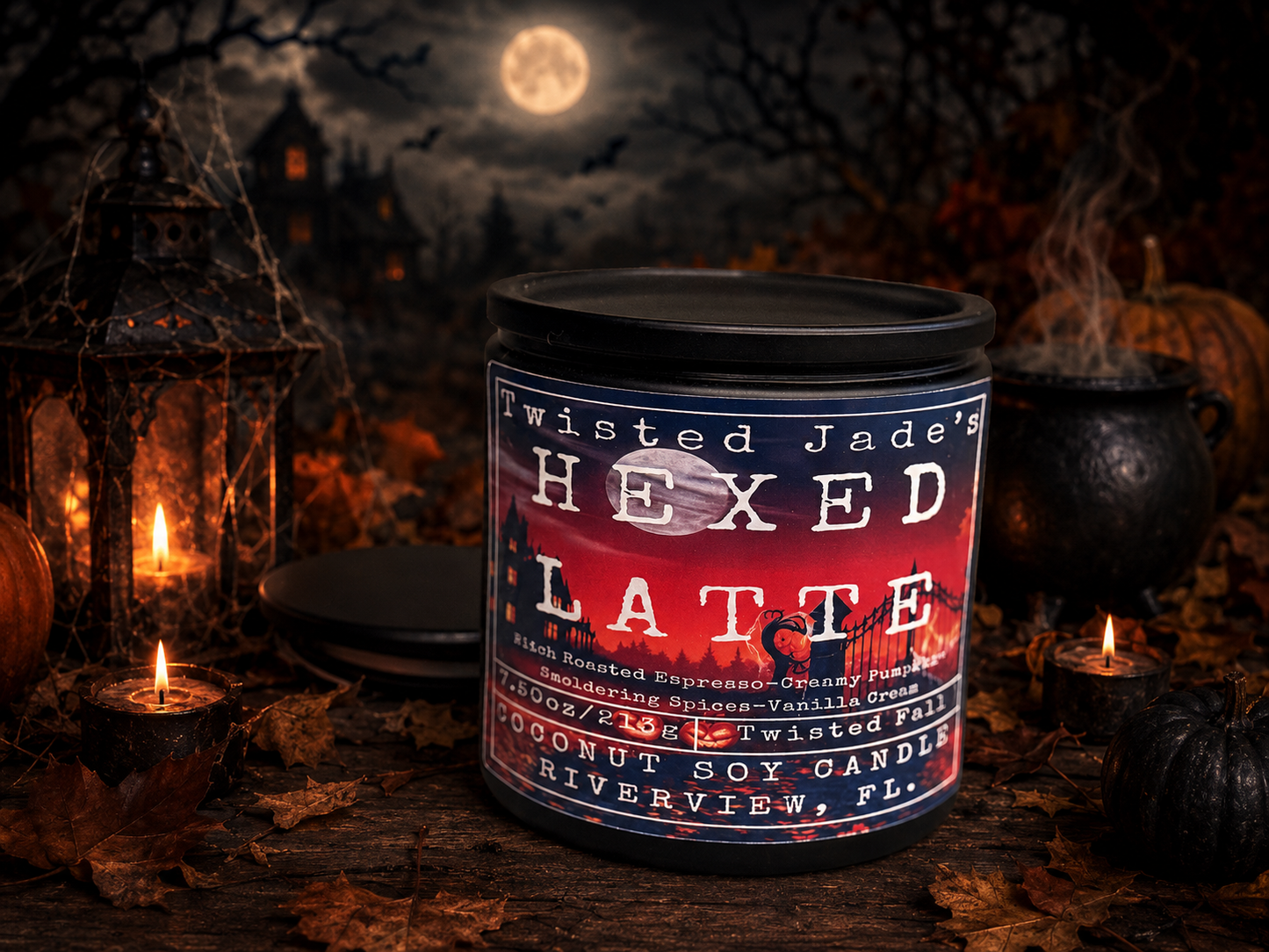 Hexed Latte Candle